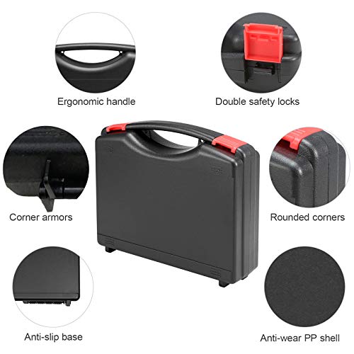 DECDEAL Caixa de ferramentas para kit de ferramentas portátil Caixa de ferramentas de hardware Caixa