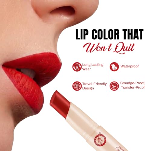 Image of Colors Queen Color Stay Matte Lipstick | Highly Pigmented with Smooth One Swipe Application | Ultra Matte Finish | Smudge Proof & Waterproof | Long Lasting Lipstick for Women (Nude Mauve, 2.1 g (Pack of 1)) | Long Lasting
