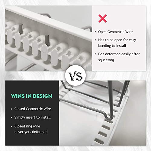 Everie Adjustable Bakeware Organizer Pot Lid Holder Rack For Pots, Cake Molds, Cutting Boards, Mats, Cookware, Gs02Ss #TOP2