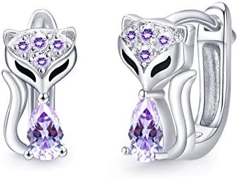 Panda/Bunny/Rabbit Hoop Earrings 925 Sterling Silver Cute Animal Bunny/Rabbit Earrings Hoop Earrings Rabbit Jewelry Valentine's Day Gifts for Women Girls Kids