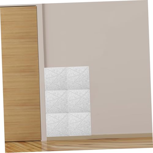 Yardwe 6pcs paneles acústicos para reducción de ruido con adhesivo, paneles de insonorización para oficina, hogar y estudio miniatura 4