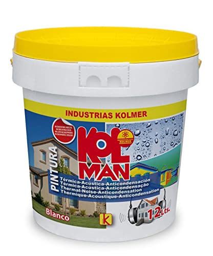 Pintura Aislante Termo-Acústica Anticondensación Kolman. (12 Litros)