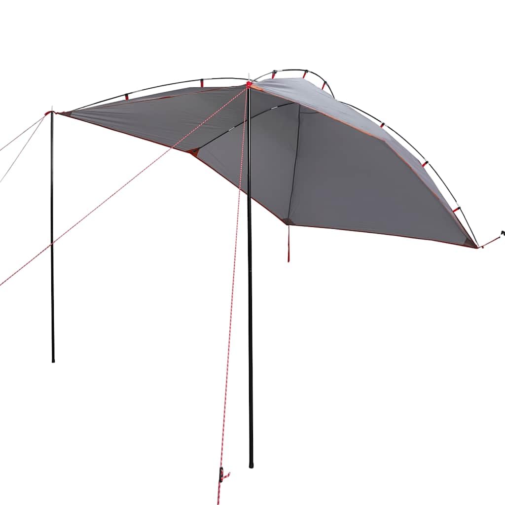 Tenda per auto da campeggio, verde, impermeabile, tenda per auto in poliestere con rivestimento in poliuretano, pali e cinghie robuste per un facile montaggio, include picchetti in metallo e tiranti