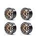 Treal 1.9 Wheels (4pcs) Beadlock Crawler Wheels for 1:10 Scale RC Truck-E Type (Black-Bronze)