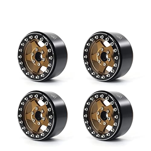 Roues crawler 1/10 Treal Beadlock de type E noir et bronze pour camion RC