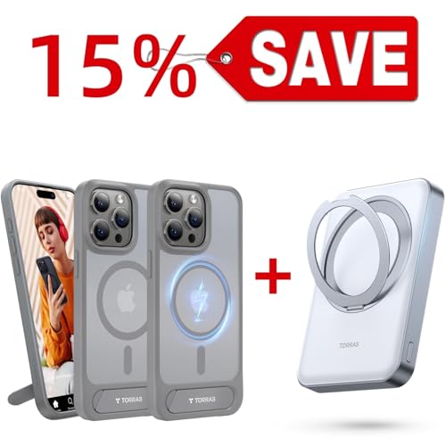 TORRAS 10000mAh Magsafe Power Bank — Buy Together to Save 15%