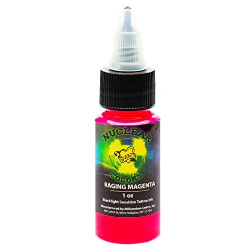 Millennium Mom's Nuclear Uv Blacklight Tattoo Ink - 9 Color Set - 1 Oz #TOP2