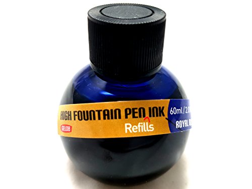 Fountain Pen Ink, Highlighter Refill. Bottled Ink 9 Colors, Arts and Crafts, Calligraphy (Royal Blue)