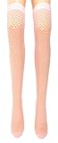 Fibrotex Damen Netz Overknee Strümpfe, Farben alle:25 rosa, Größe:One Size