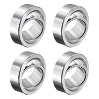 QUARKZMAN 4 Stück GE12C Sphärisches Gleitlager, 12x22x7mm Gelenklager Lagerstahl Vorgeschmiertes Radial Spherical Plain Bearing ABEC-3 Präzision
