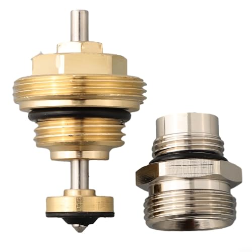Underfloor Heating Manifold Return Pin Valve Core, M30x1.5 Threaded, Actuator Component Kit Brass Return Pin Valve Core M30x1.5 for Underfloor Heating