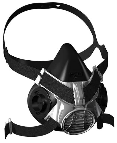 Halbmaske MSA Advantage 400 | Komfortable Gasschutzmaske | Advantage 420 Größe: Mittel, Bajonett-Filteranschluss | EN 140
