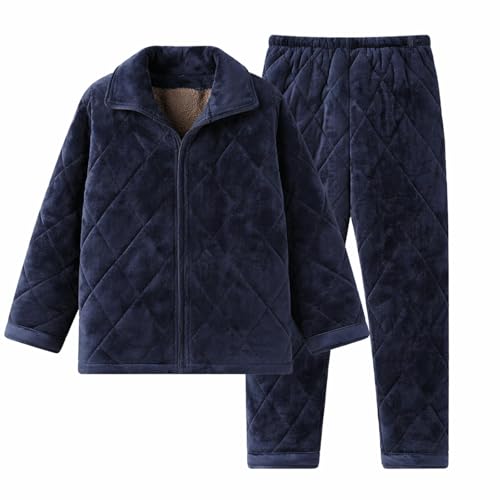 Survêtement homme chaud et épais ensemble matelassé isolant