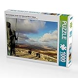 CALVENDO Puzzle Bronzestatuen Ayose und Guize am Morro Velosa 1000 Teile Lege-Größe 64 x 48 cm Foto-Puzzle Bild von Sabine Löwer
