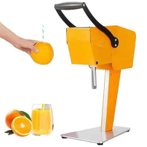 Exprimidor comercial de zumos frescos, de acero inoxidable con descorazonador y cuchillas, eléctrico, de uso directo, sin necesidad de pelar, exprimido rápido en 10 segundos, para naranjas