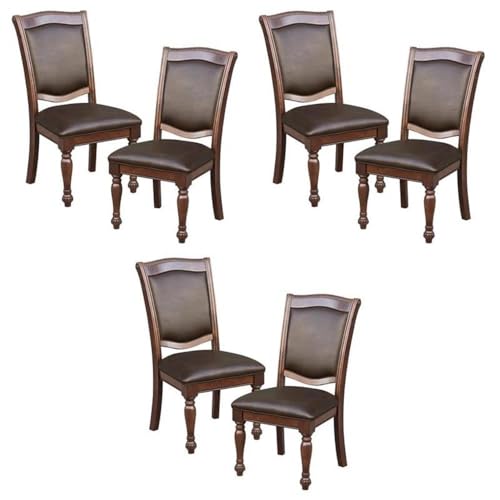 Pemberly Row Wood Dining Chairs Set of 6