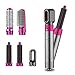 Produktbild Moalnglo Modisch Multifunktionsfunktion 5 in 1 Haartrockner Kamm Haar Curling Richten Haar Styling Glättungsgeräusche Elektrische Lufteisen for Trockner Sanfter Wind,(Color : Pink, Plug Type : EU)
