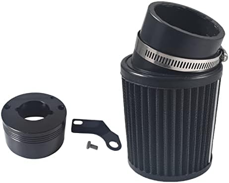 VCUJSUC Black Air Filter Adapter For Predator 301cc 420cc Go Cart 11Hp 13Hp for Honda GX340 GX390 Clone Engine Go kart Mud Boats Racing Lawnmower Minibike for GX270s 13/15hp Chinese OHVs
