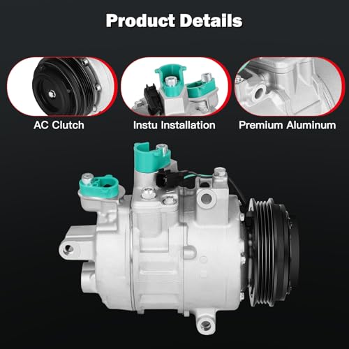 Image of cciyu Air Conditioning Compressor Fit for Ford Edge Fusion for Lincoln MKZ