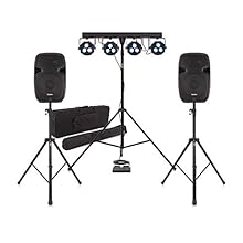 Complete package with speakers and a lighting system SubZero SZS-P15 active and passive speakers with 6m cable and speaker stands Compact 3-channel integrated mixer and multifunctional media player with Bluetooth Powerful 108W LED light system comple...
