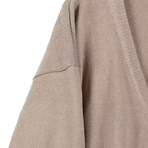 JEKE-DG Men's Fashion Lightweight Cardigan Sweater Casual Loose Fit Basic Sweater Button Front Solid Open Front Sweaters3
