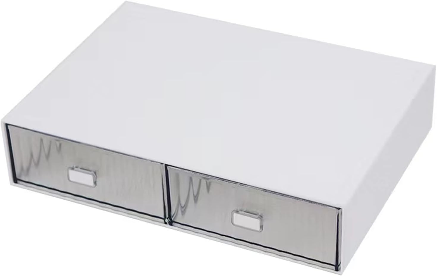 Organizador de cajones de escritorio, almacenamiento apilable de suministros de oficina, cajón de plástico, organizador de comestibles de escritorio