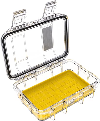 Maleta Pelican M60 micro resistente amarilla y transparente miniatura 2