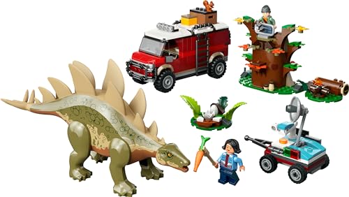 LEGO Jurassic World Missions Dinosaures : la Découverte du Stégosaure - Pour Garçons et Filles dès 6 Ans - Jouet de Minifigurines de Dinosaures à Offrir à des Enfants et des Fans de Ben et Sammy 76965