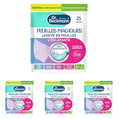 Dr. Beckmann Feuilles Magiques Lessive L'ÉCLATANTE 25 Feuilles