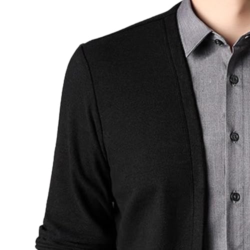 Men's Long Sleeve Cardigan Sweaters Slim Fit Casual Button Knitted Cardigans Lightweight Warm Cable Knit Outerwear3