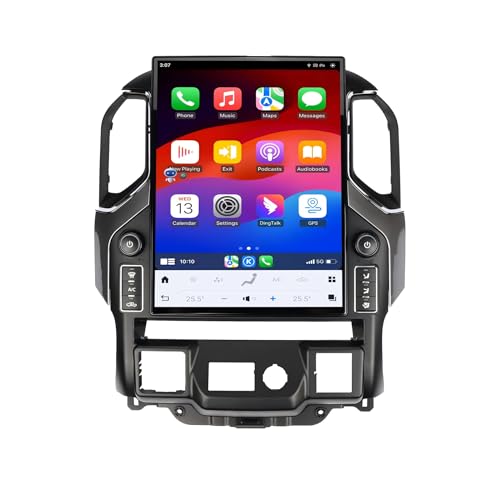 Qualcomm 15.6 Inch 2K IPS Tesla Style Touch Screen Android 13 Car Radio for Chevrolet Silverado/GMC Sierra 2019-2021 Wireless Carplay/Android Auto GPS Navigation Stereo Replacement Head Unit
