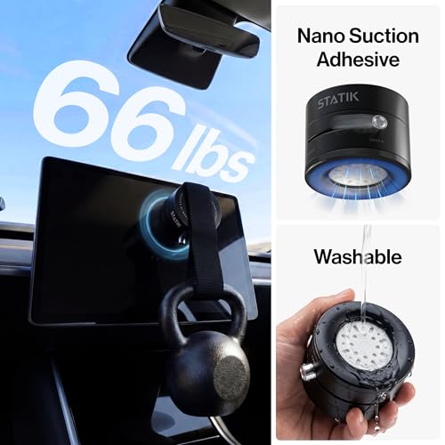 Image of Statik HyperMount (Gen 2) Phone Mount, Magnetic Phone Holder, Car Mount for Phone Works on Smooth & Lightly Textured Surfaces, iPhone, Samsung, and Android Compatible