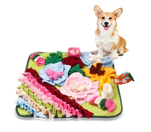 Snuffle Mat Dogs Pet Slow Feeding Mats Puppy Sniffing Pad,Cat Interactive Puzzle Toys for Small,Medium,Large Dogs,Encourages Natural Foraging Skills,Training,Stress Release (Leaf)
