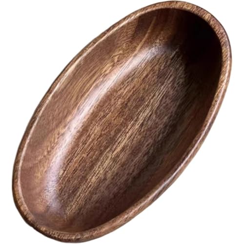 Cuenco De Madera De Nogal, Plato para Servir Frutas Secas, Plato con Forma De Barco, Plato De Nuez para Sushi, Bandeja para Refrescos De Té, Cuenco De Cocina para Postre Y Aperitivos