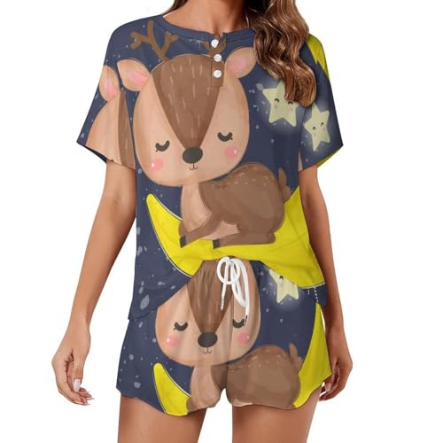 Pyjama cerf femme : la douceur d'un sommeil d'été paisible