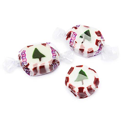 Brachs Peppermint Christmas Nougats Candy Bundle. Includes Two (2) 11.5oz Packages of Brachs Peppermint Nougats Candy and a Holiday Candy Recipe Card from Carefree Caribou!