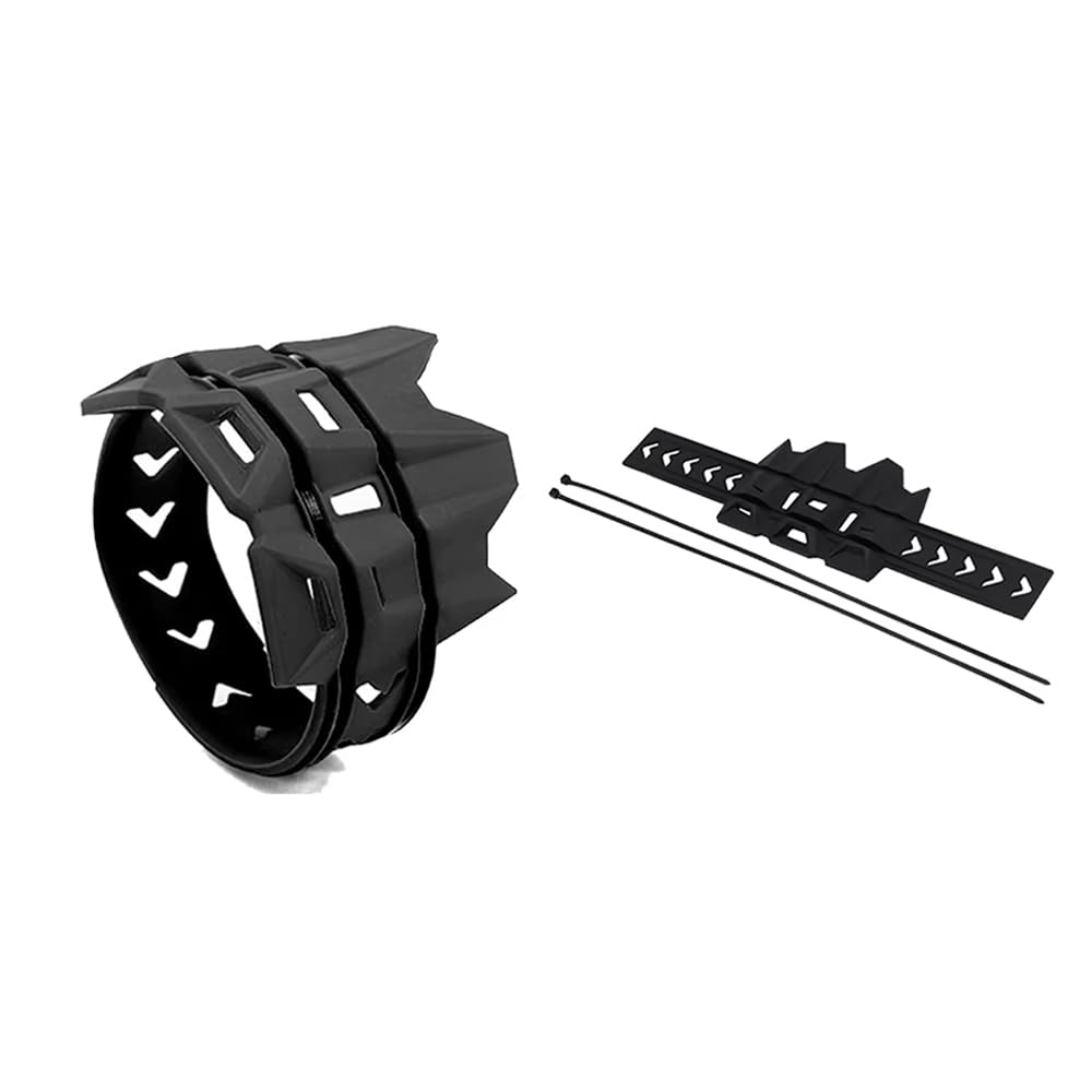 Woniyal Exhaust Guard for SH-N31/GSXR600 1997-2003, Muffler Protector Heat Resistant Silencer Shield Crash Bar Motocross Accessory Tailpipe Protection,Black