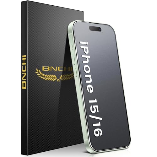 BNCHI 3 Stück für iPhone 15/iPhone 16 Matt Panzer Schutz Glas 9H Härte Full Screen Matte Schutzfolie Anti-Fingerabdruck Blendschutz Screen Protector