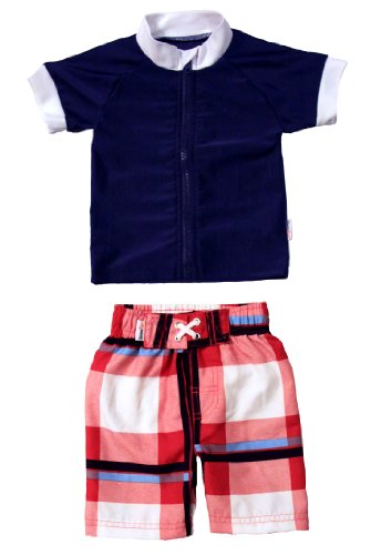 SwimZip Summer Nights - UV Sun Protective Rash Guard Swimsuit Set Swimwear