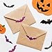 Alynta Halloween Bat Stickers - 600Pcs Holographic Waterproof Purple Bat Labels Stickers 1.5 Inch Cute Halloween Stickers for Goodie Bags Envelope Seals Scrapbook Party Decorations (Purple and Black)