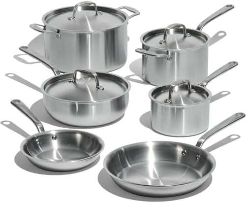 Made In Cookware | 10 Piece Stainless Steel Pot and Pan Set | 5 P...