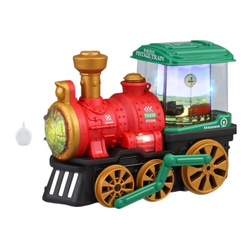 TUXCAXI Tren eléctrico en Miniatura para niños de 3, 4, 5, 6, 7 y 8 años. Sonidos y Luces realistas, Divertidos Efectos de Sonido realistas. Juego Musical Educativo temprano