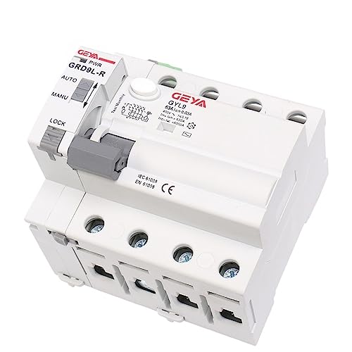 Disjoncteur RCCB réenclenchement automatique 4P 63A 300mA GRD9L-R-DC12V