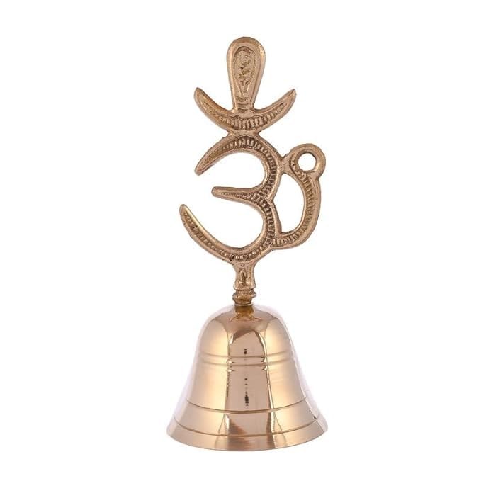 Cloche de prière Om & Trishul, cadeau de décoration de temple idéal