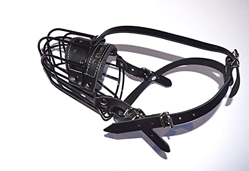 L&J Pets UkStrong Metal Wire Basket Dog Muzzle for Collie Greyhound and similar dogs…