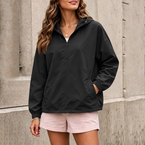 Elneeya Wind Breaker Jacket Womens Waterproof Quick Dry Hooded Rain Jacket - image 3