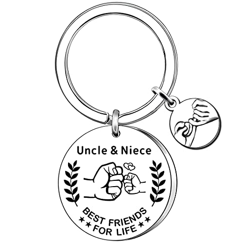 AMZQ Uncle Gifts from Niece Uncle Birthday Gifts Keyring Christmas Father's Day Gifts