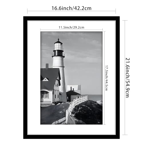 Image of Picrit 17x22 Black Picture Frame, Poster Frame for Wall, 3 Pack
