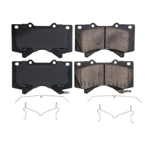 Image of PowerStop Front Brake Pads for Lexus LX570 2008-11 |LX570 2013-20 |Toyota Land Cruiser 2008-11 |Land Cruiser 2013-20 |Sequoia 2008-20 - Z17 Ceramic Brake Pads with Installation Hardware, 17-1303