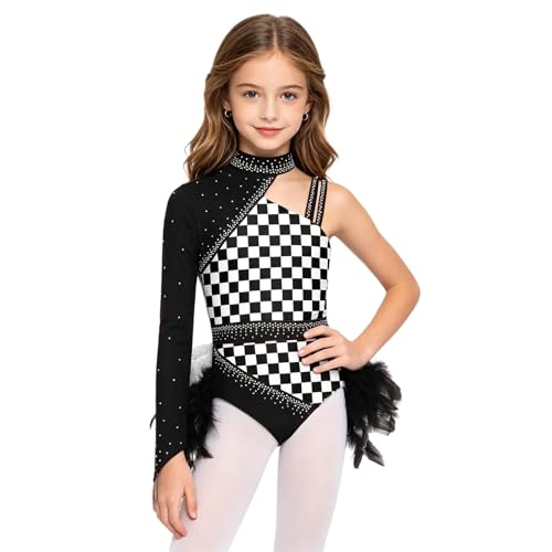 Robe salsa pour filles étincelante FEESHOW idéale pour galas de danse latine